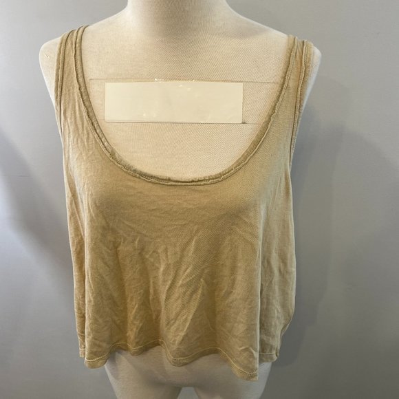 NWOT BP Washed Crop Swing Tank in Taupe (L) - Picture 3 of 10